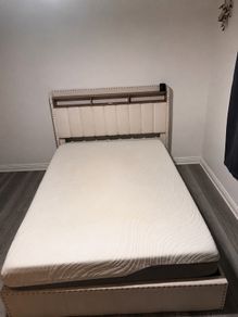 Double bed 135x190 mattress with removable cover
