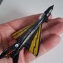 Vintage 1973 Matchbox Sb 6 Black Yellow Mig 21 Fighter Jet Image 4