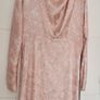 TOPSHOP pink and gold fleck cowl neck dress Sz 16UK (Fit 12-14UK) - Bnwt Rrp 100 Image 2