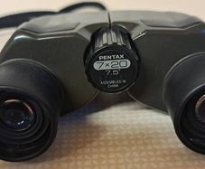 Pentax 7x20 7.5 binoculars... 'jupiter written both sides'  green