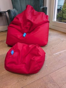 Big Beartha bean bags.