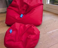 Big Beartha bean bags.