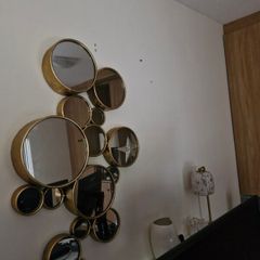 Circles mirror, 100cm x 80cm