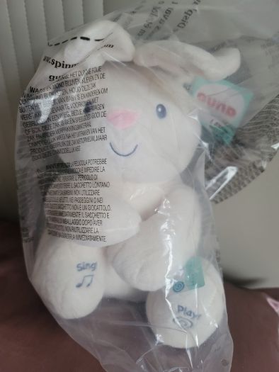 Brand New GUND Flora Bunny Interactive Plush with Moving Ears, Play & Sing Features 12 Inch Version