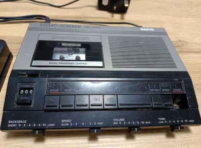 Sanyo Memo Scriber Trc-5200 Microcassette Transcriber