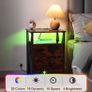 Bedside Table Set of 2 with Charging Station, Side Table with Led Lights Image 3