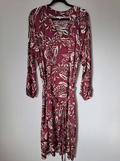 Part Two burgandy dress size 46, UK 18