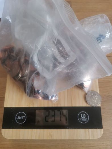 2.4kg Bag of Pre-Euro Irish Coins