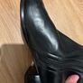 faux leather black boots Image 5