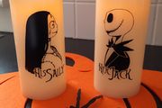 Jack and sally candles