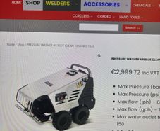 power washer hot wash