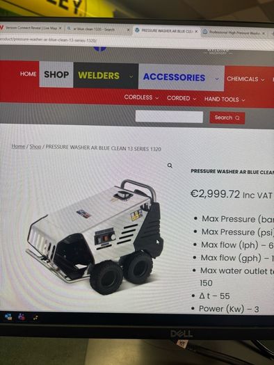power washer hot wash