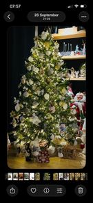 Christmas tree real look ONLY decorations not included