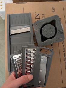 Mandoline and Non-Stick Frying Pans