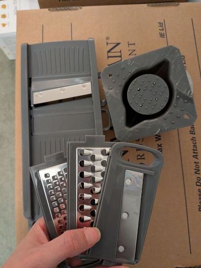 Mandoline and Non-Stick Frying Pans