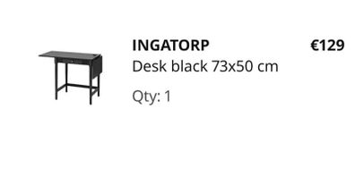 Ikea desk/hall table.