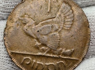 Ireland 1968 1d Penny Mint Error Struck on Defective Planchet Tin Planchet