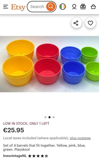 Set of barrels