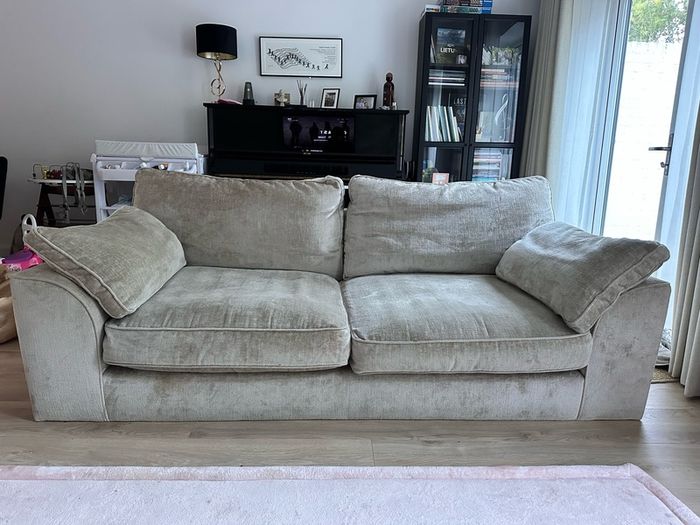 NEXT 3 Seater Sofa + Storage Footstool (Stamford Grand Relaxed Sit)
