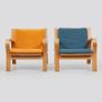 Mid century HANS J. WEGNER. A pair of GE-671 armchairs , Getama Image 2