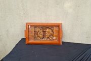 wood sculpted tray postage possible