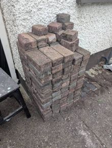 Red/grey garden bricks