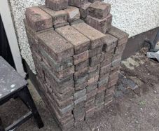 Red/grey garden bricks