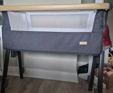 Tutti Bambini 2-in-1 Baby Bassinet & Bedside Sleeper - Dark Grey