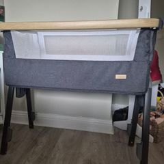 Tutti Bambini 2-in-1 Baby Bassinet & Bedside Sleeper - Dark Grey