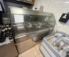 Hot counter section