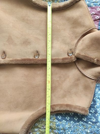 RABE Luxury Faux Suede & Shearling Gilet Bodywarmer   Size 42