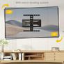 0.77" Ultra Slim TV Wall Bracket for 37-75 Inch TVs, Heavy Duty Full Moiton TV Wall Mount Up to 65kg, Swivel & Tilt TV Bracket for Flat/Curve Screens, Max VESA 400x400mm Image 8