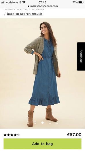 Denim dress Marks and Spencer (Unworn & new )