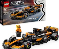 Speed Champions McLaren F1 Team MCL38 Race Car Toy - Model Kit w/a Collectible Formula 1 Driver Minifigure - Gift for 10+ Year Old Boys, Girls and Adult Motorsport Fans - 77251
