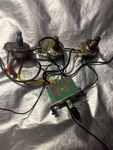 Jackson esp fender 3 way switch Wiring Harness humbucker 2 volume tone 3 way switch electric guitar parts accessories