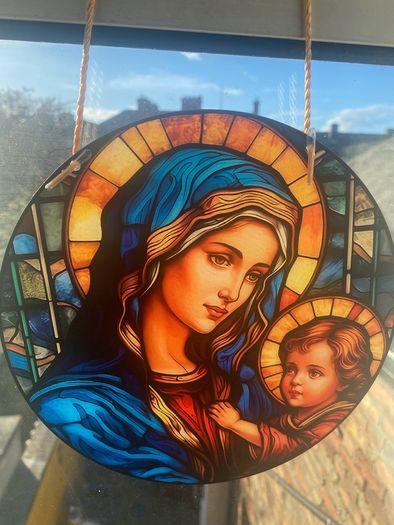 Suncatcher Mary & Jesus'
