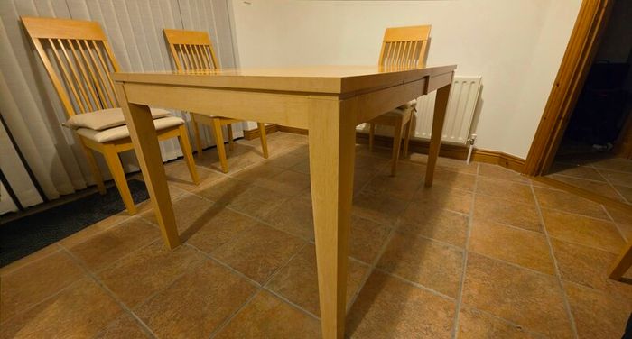 Kitchen Dining Table with six chairs