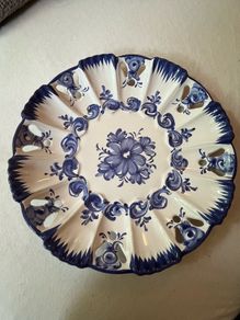 Portuguese Vestal Alcobaca Pottery Plate