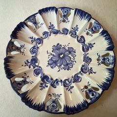 Portuguese Vestal Alcobaca Pottery Plate