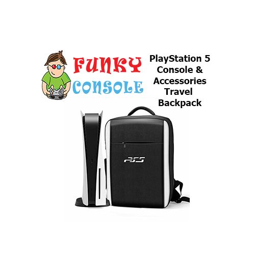 PlayStation 5 PS5 Console Controller Strap Carry Storage Bag Backpack Black