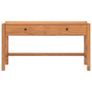 Desk with 2 Drawers 140x40x75 cm Recycled Teak Wood Image 2