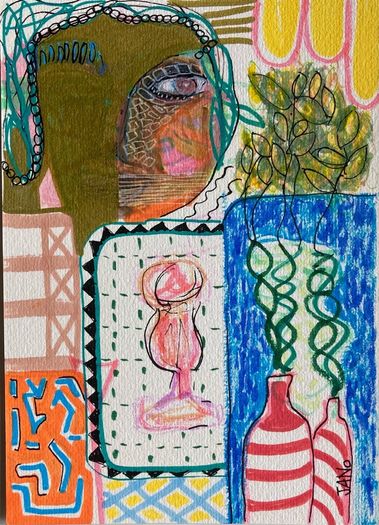 Original Art Figurative Eclectic Gift