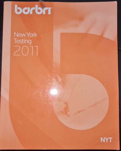 New York State Bar Barbri exam books