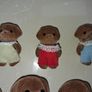 Sylvanian families chocolate labrador family set Image 3