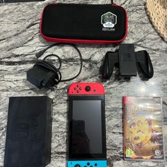 Nintendo Switch 2 with Rayman game controller attachment dock protective case