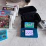 Nintendo 3DS Aqua Blue Bundle | 8 Games | Mario Kart 7 | Case & Charger Image 2