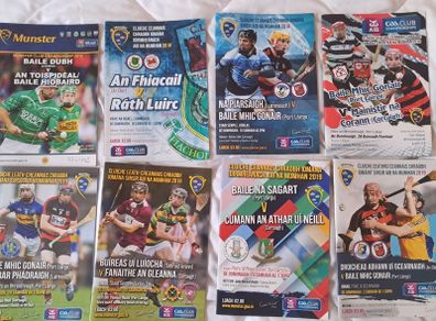Munster Club Hurling Programmes x 8