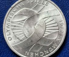 1972 Silver Germany 10 Deutsche Mark Olympic Games in Munich