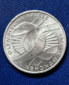1972 Silver Germany 10 Deutsche Mark Olympic Games in Munich