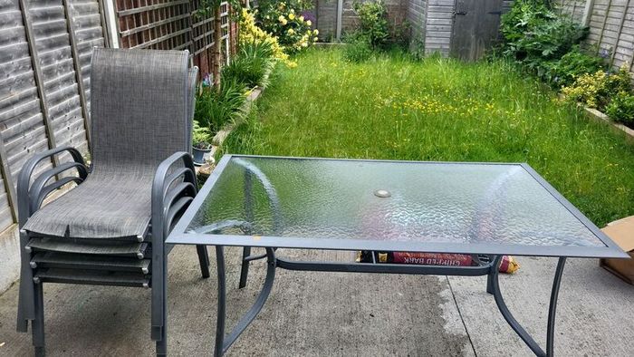 Garden chairs and table